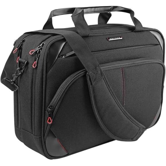 Laptop Bag 15.6 Inch Laptop Briefcase Laptop Messenger Bag Water Repellent - Picture 7 of 7